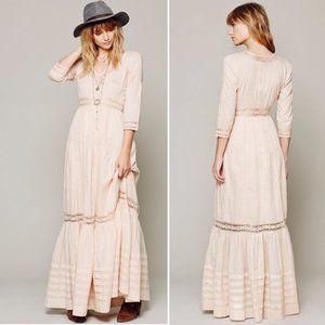 Free People Candela Heart Lace Maxi Dress M Rare ASO Madison Montgomery AHS